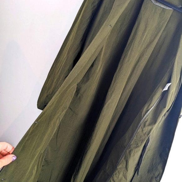 ARITZIA babaton Skylar trench coat moss green size small - Picture 4 of 13